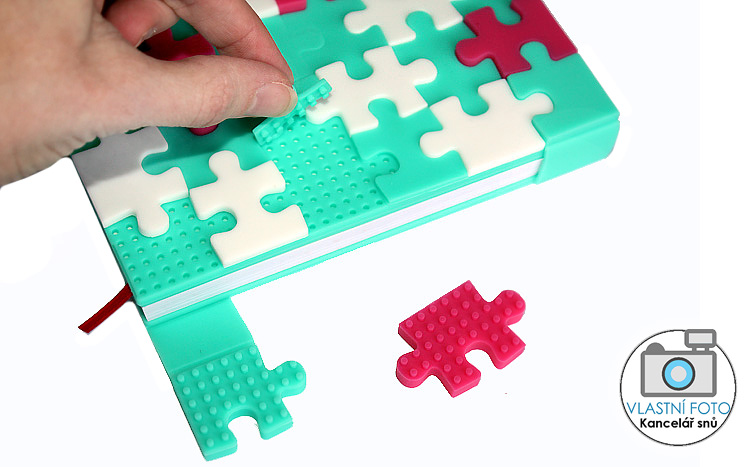 poznámkový notes puzzle tyrkysový 03